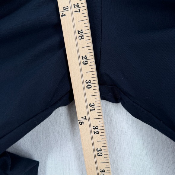 ALI GOLDEN Slit Back Jumpsuit XS Navy Blue Sleeveless Wide Leg Cropped - Picture 16 of 16